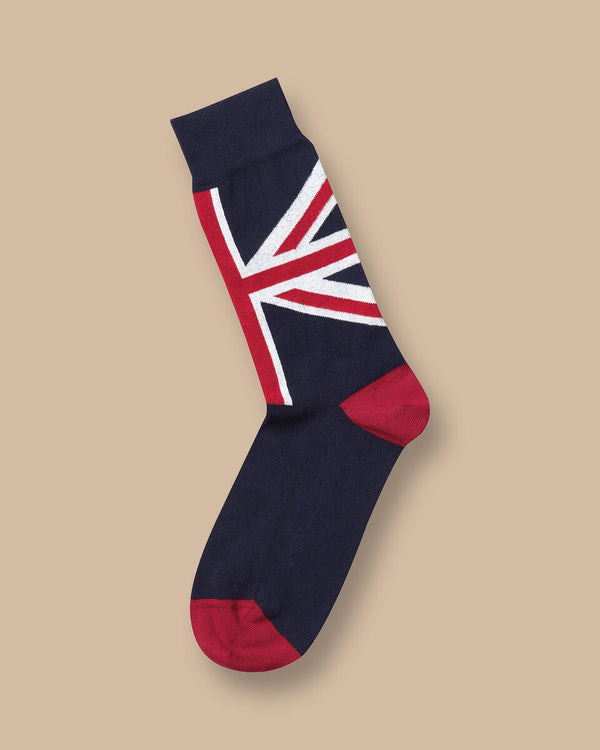 French blue Union Jack socks