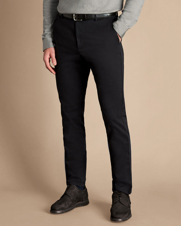 Black Slim Fit Ultimate non iron Chino