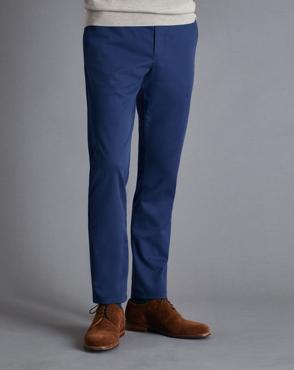 Royal Blue Slim Fit Ultimate non iron Chino