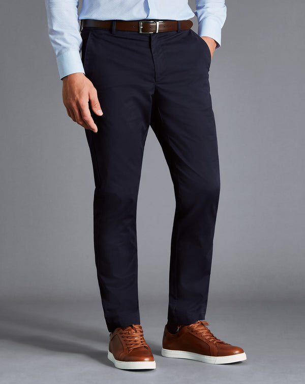 Navy Slim Fit Lightweight Trouser