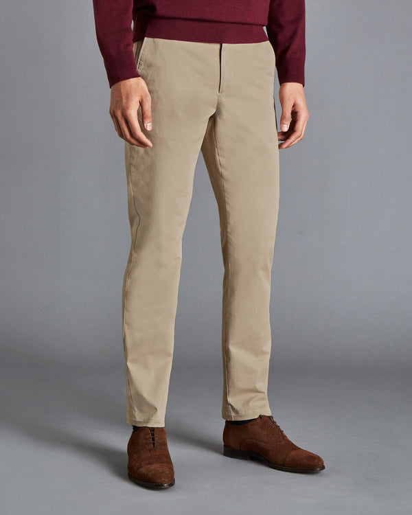 Oatmeal Slim Fit Lightweight Trouser